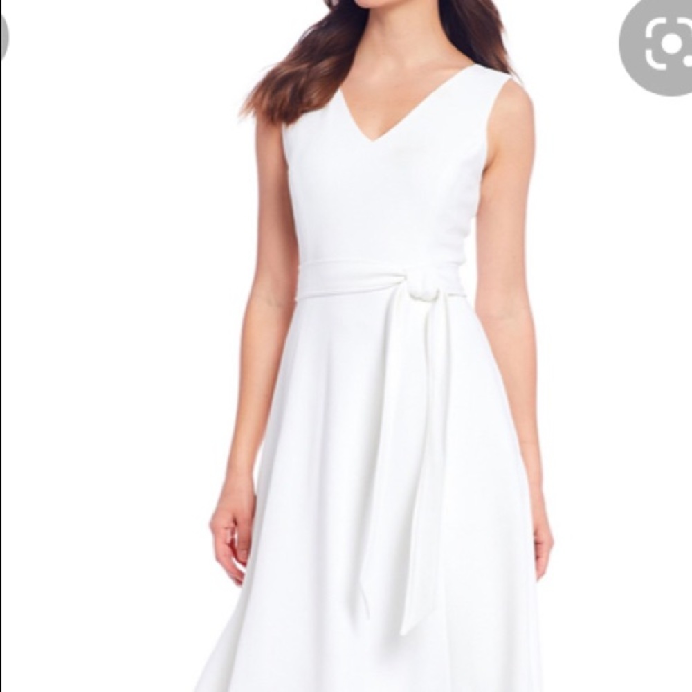 Jcrew flounce dress white